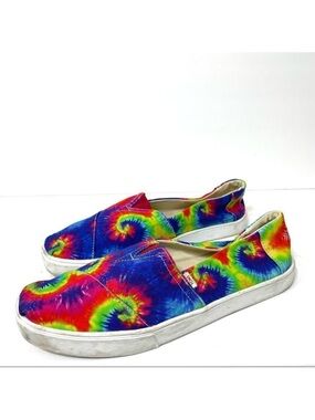 Toms Cup Sole Classics Tie Dyed Canvas Slip On Sneakers